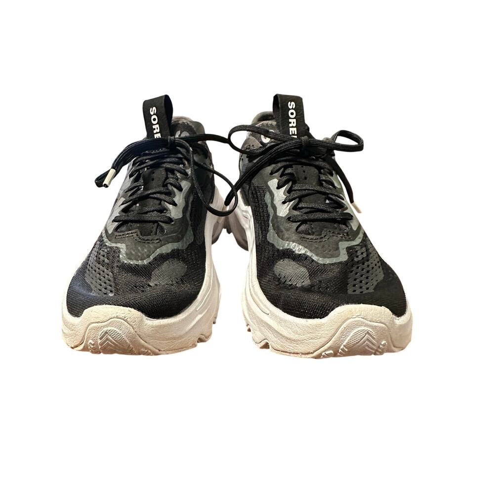 SOREL Black White Chunky Womens Kinetic Breakthru Day City Lace Sneaker US 5 - Picture 5 of 8